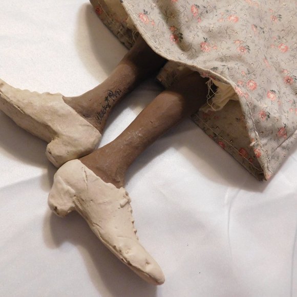 VINTAGE DADDY LONG LEGS OMA GREEN ETHNIC DOLL - Picture 3 of 6